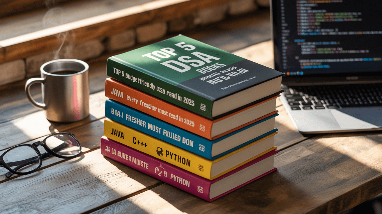 Top 5 Budget-Friendly DSA Books Every Fresher Must Read in 2025 in Java, C++, Python