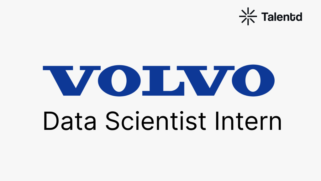 Graduate Apprentice Trainee – Data Science at Volvo