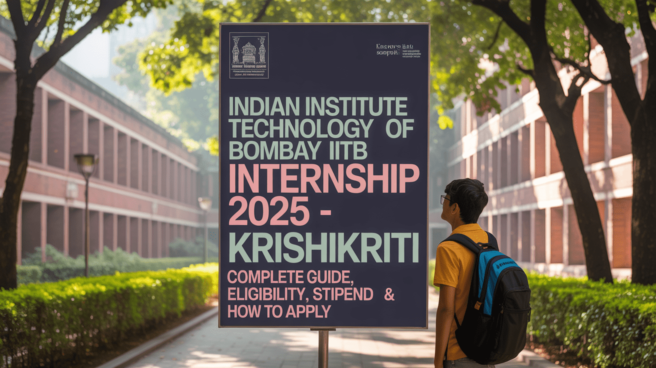 Indian Institute of Technology Bombay IITB Internship 2025 – Krishikriti – Complete Guide, Eligibility, Stipend & How to Apply