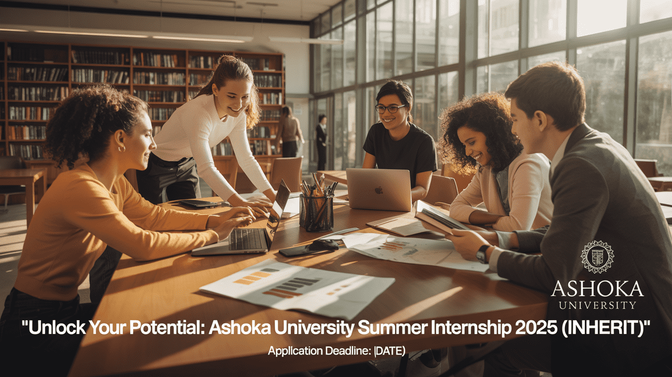 Ashoka University Summer Internship 2025 (InHERIT) – Last Date, Eligibility, Application Form & Stipend Details