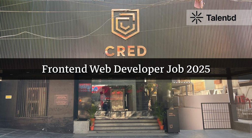 Frontend Developer (Web) at Cred