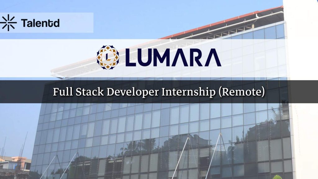 Full Stack Developer Intern at Lumara Jewels