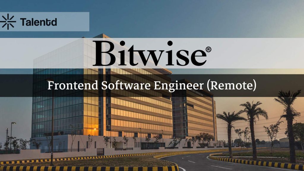 Frontend Software Engineer at Bitwise
