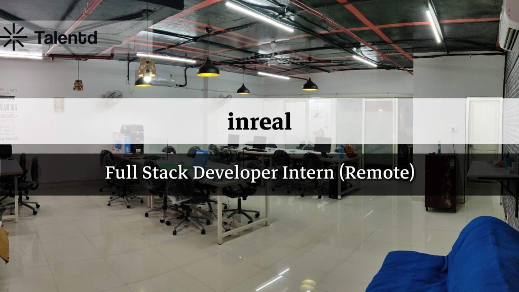 Full Stack Developer Intern at Inreal Solutions Pvt. Ltd.