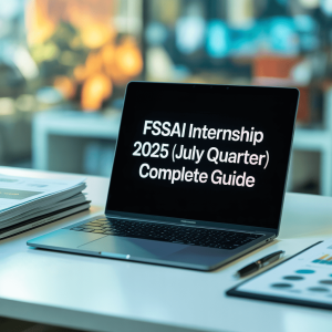 FSSAI Internship 2025 (July Quarter): Complete Guide on Eligibility, Application Process, Deadlines, Stipend & More