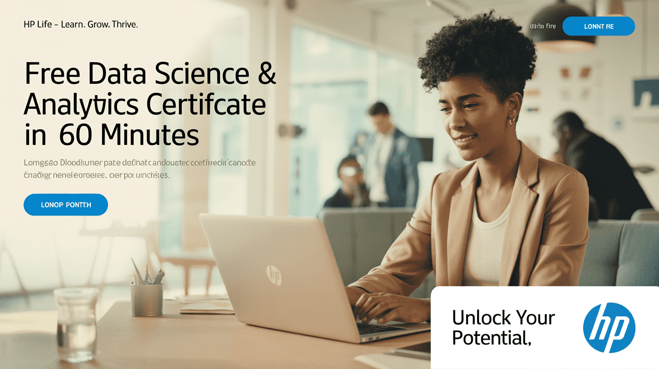 Free Data Science & Analytics Certificate in 60 Minutes – HP LIFE Course Now Available!