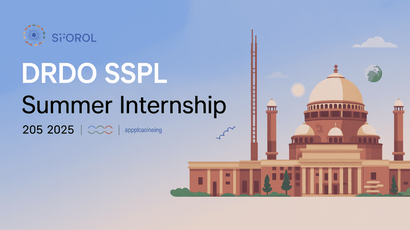DRDO SSPL Summer Internship 2025: Full Details, Eligibility, Application Process, Stipend & Important Guidelines