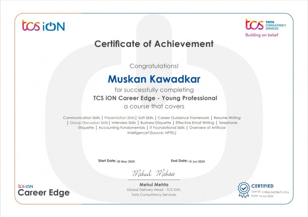 TCS iOS Certificate