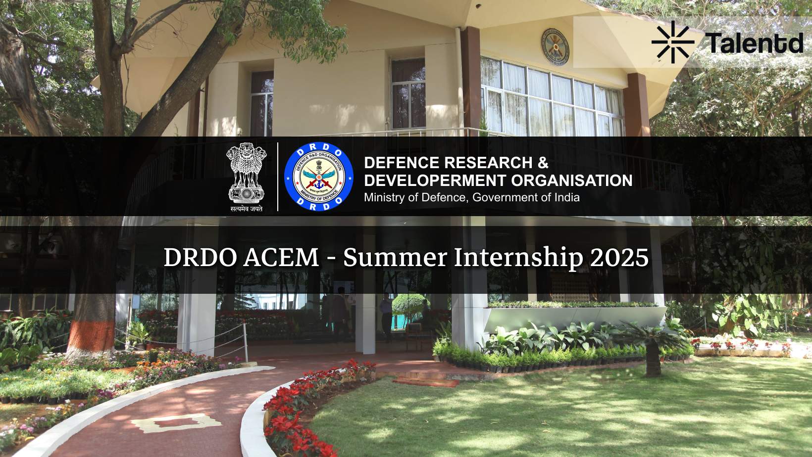 DRDO ACEM Paid Summer Internship 2025