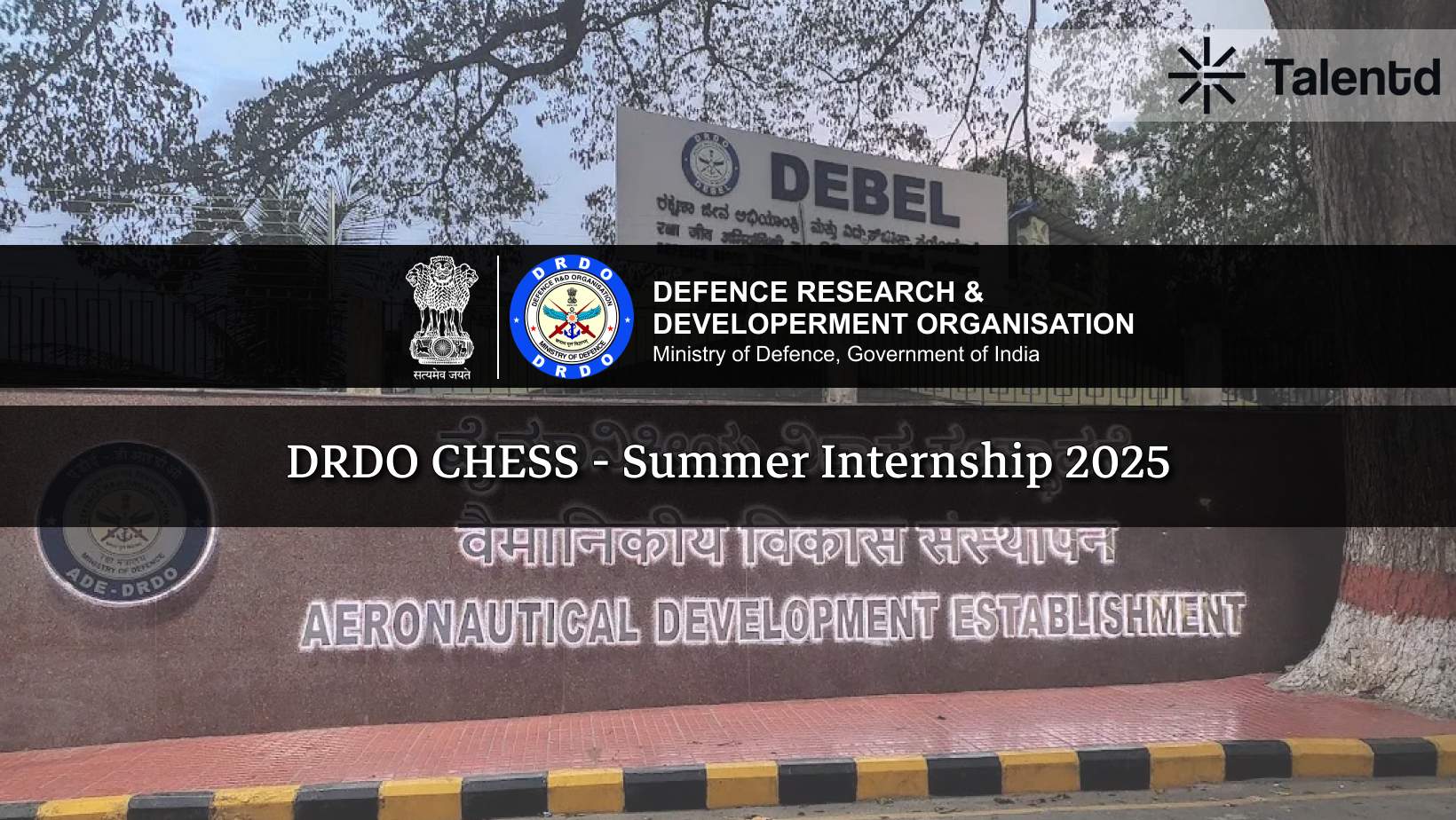 DRDO CHESS Summer Internship 2025