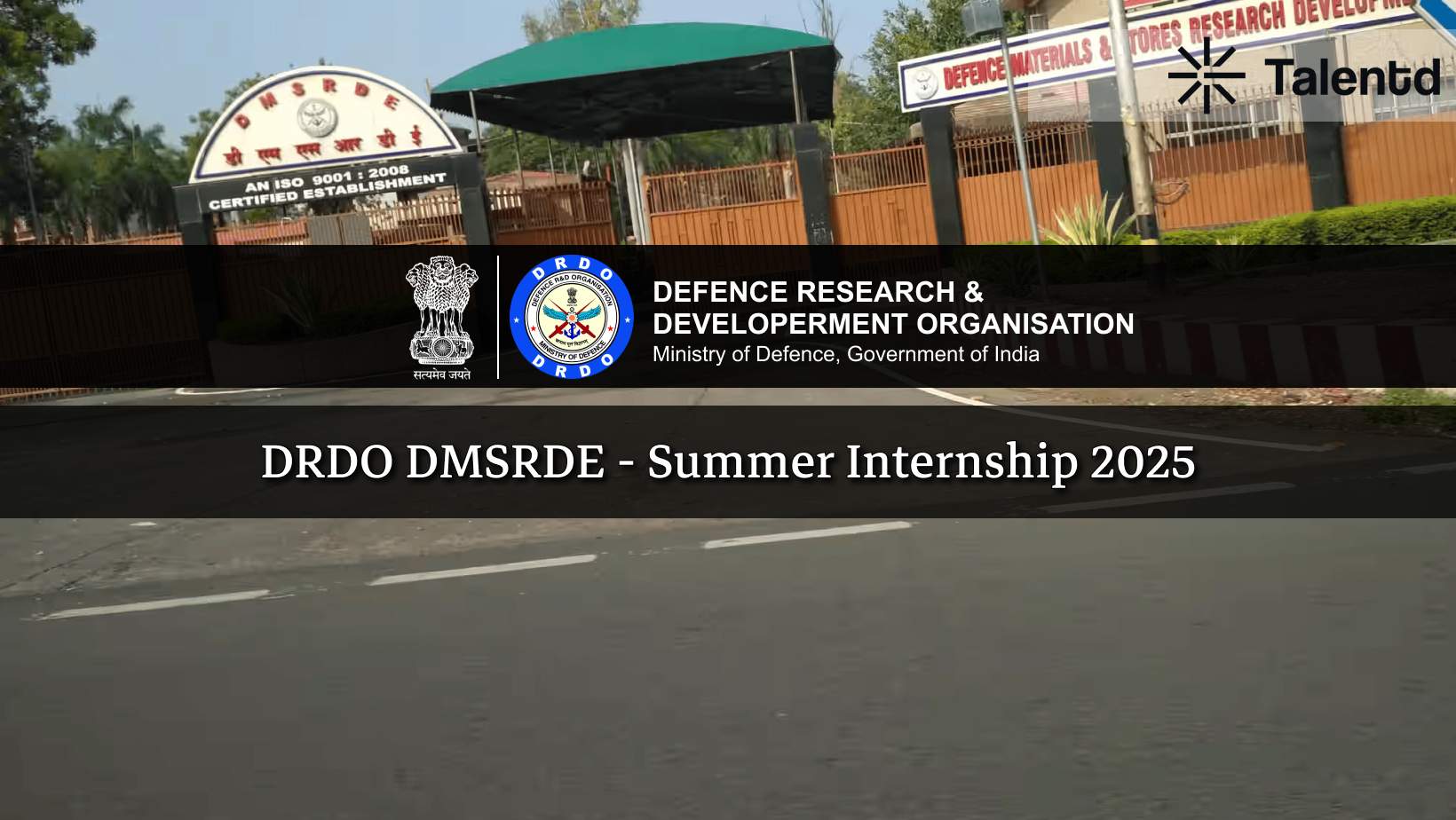 DRDO DMSRDE Kanpur Summer Internship 2025: Paid Internship for Engineering & Science Students (UG & PG)