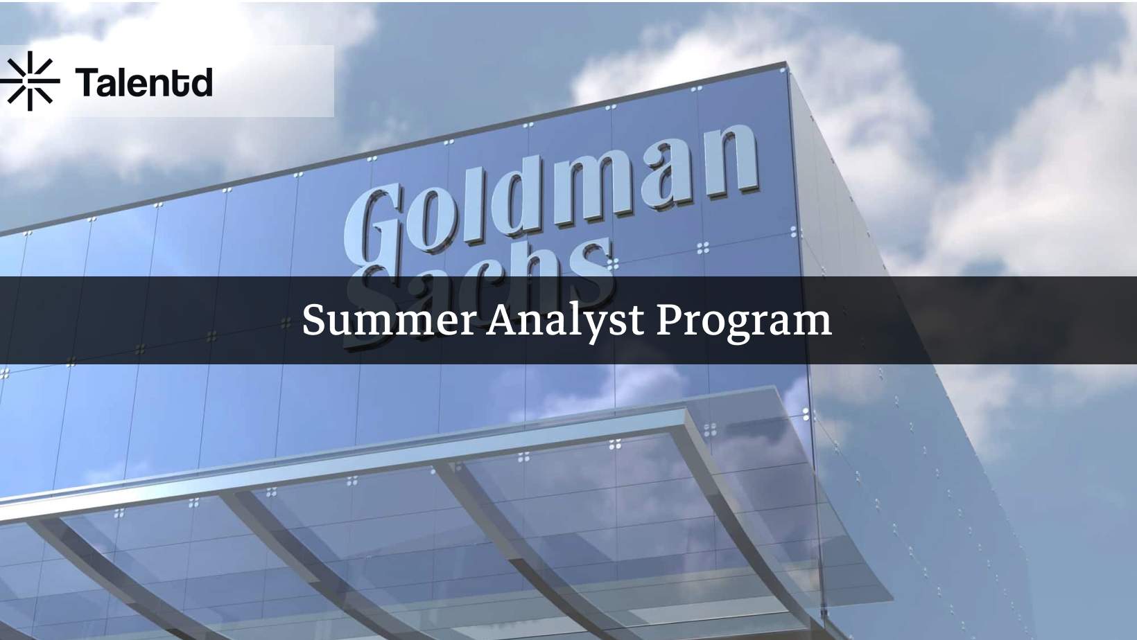 Goldman Sachs Summer Analyst Program 2026 (India) – Engineering Division