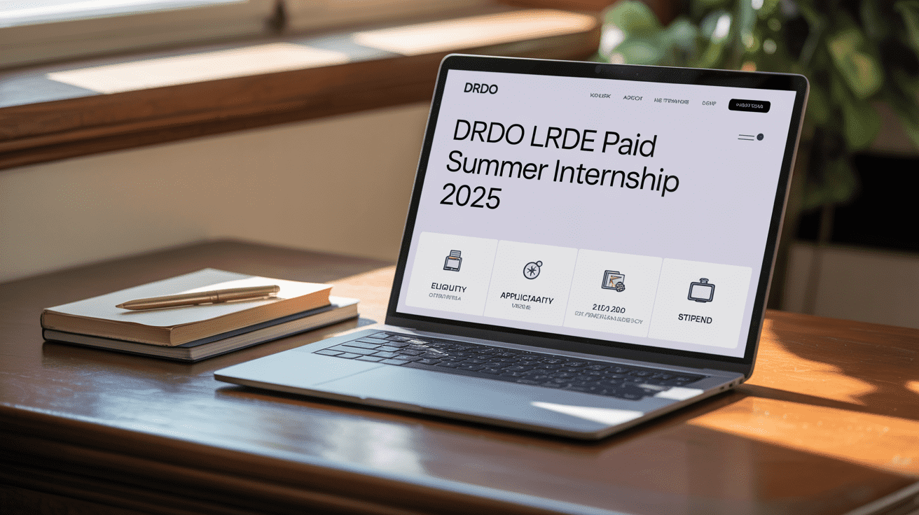 DRDO LRDE Paid Summer Internship 2025: Eligibility, Application Process, Dates, Stipend & More