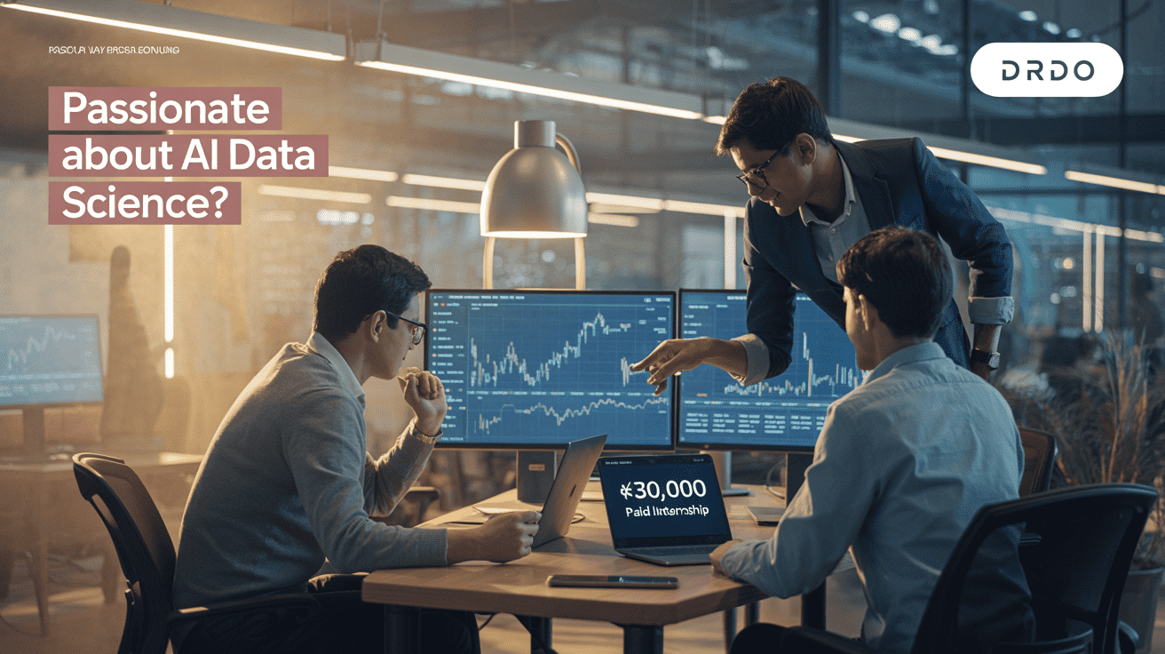 Passionate About AI & Data Science? DRDO’s DYSL-AI Offers ₹30,000 Paid Internship in Bengaluru