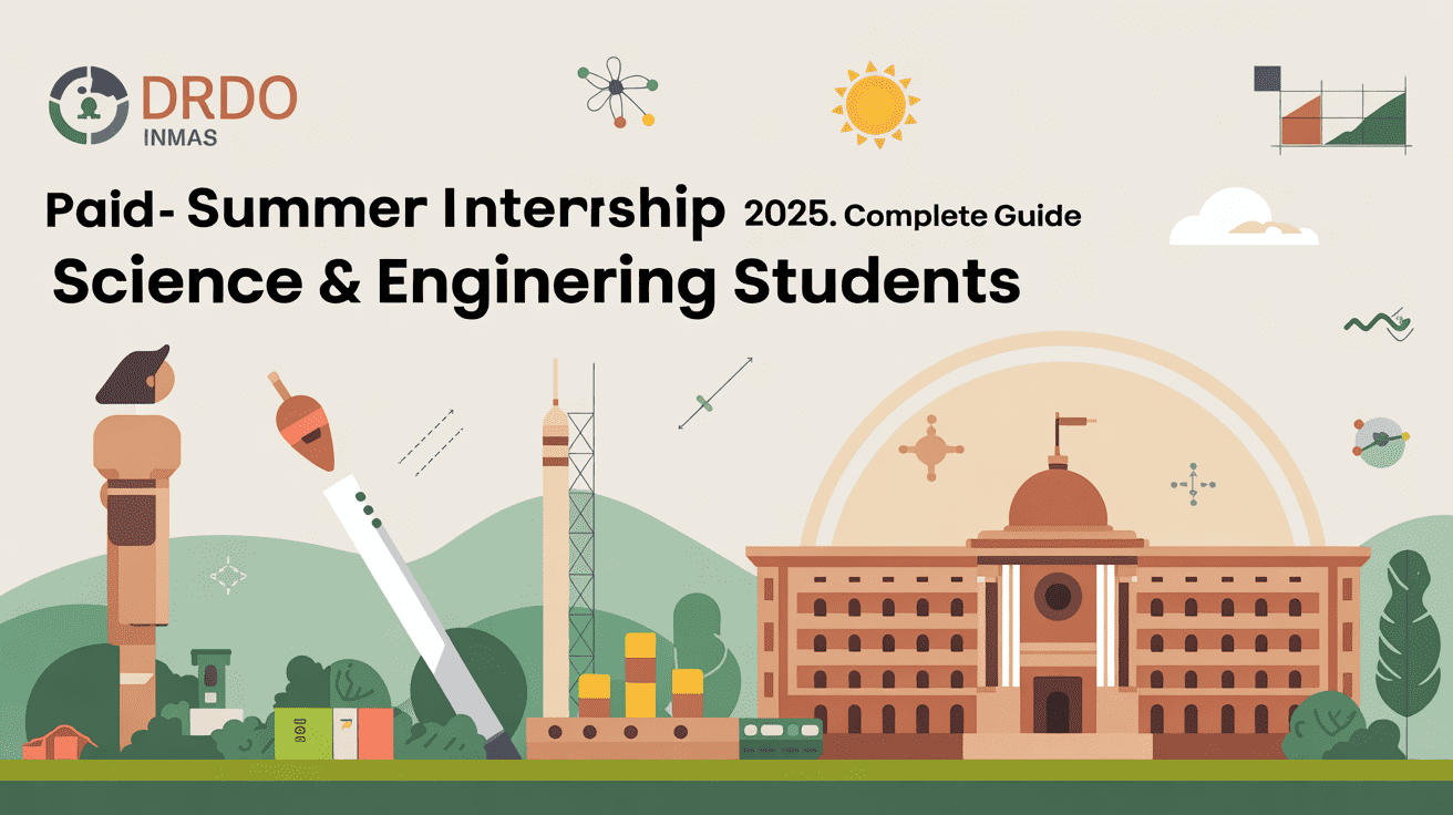 DRDO INMAS Paid Summer Internship 2025: Complete Guide for UG/PG Science & Engineering Students