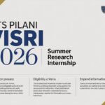 BITS Pilani ViSRI 2026: Summer Research Internship Application, Eligibility & Stipend