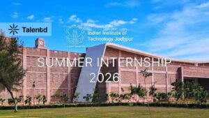 IIT Jodhpur SURAJ Internship 2026