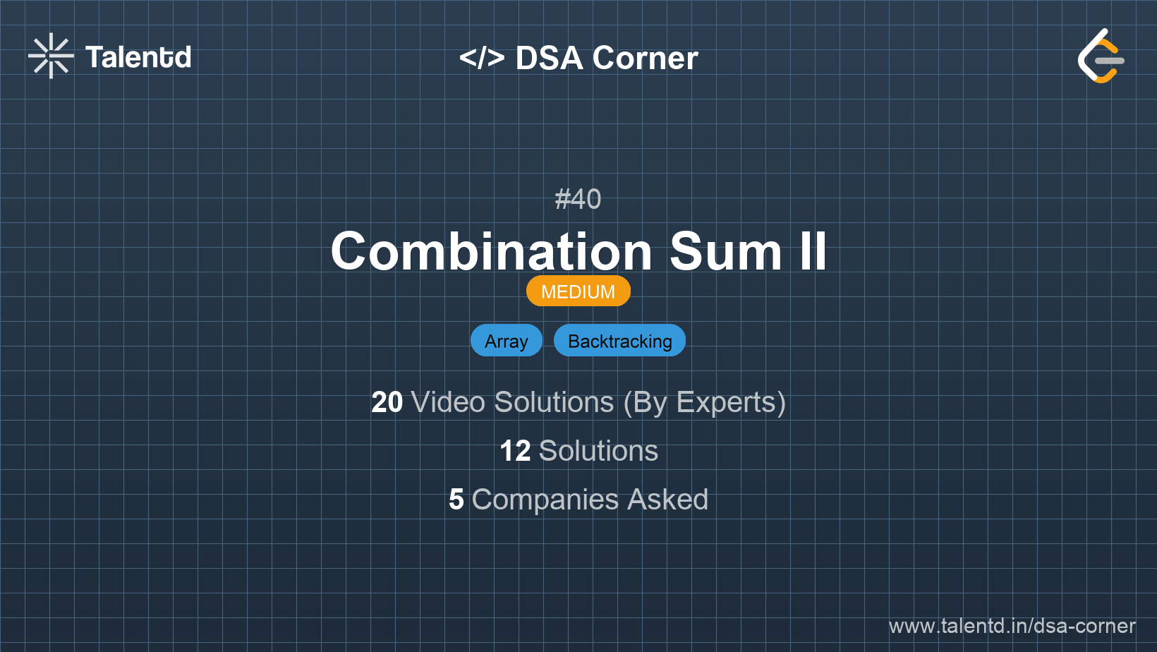 Problem visualization for Combination Sum II - A Medium level DSA problem