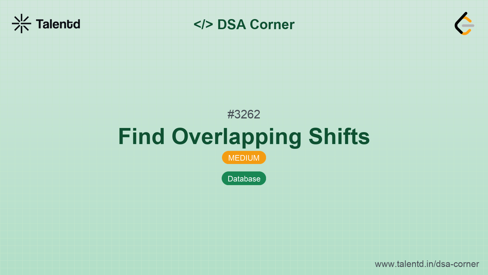 Problem visualization for Find Overlapping Shifts - A Medium level DSA problem