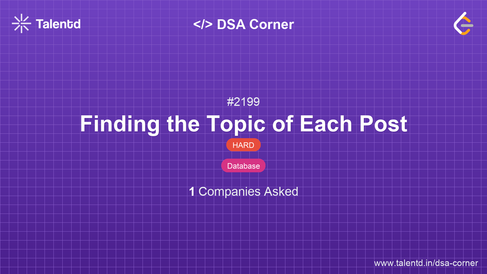 Problem visualization for Finding the Topic of Each Post - A Hard level DSA problem