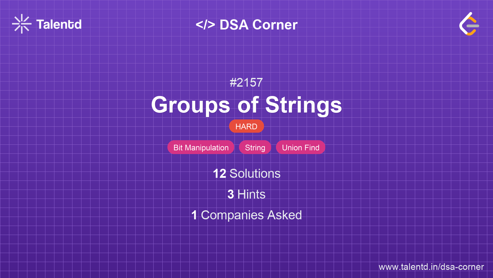 Problem visualization for Groups of Strings - A Hard level DSA problem