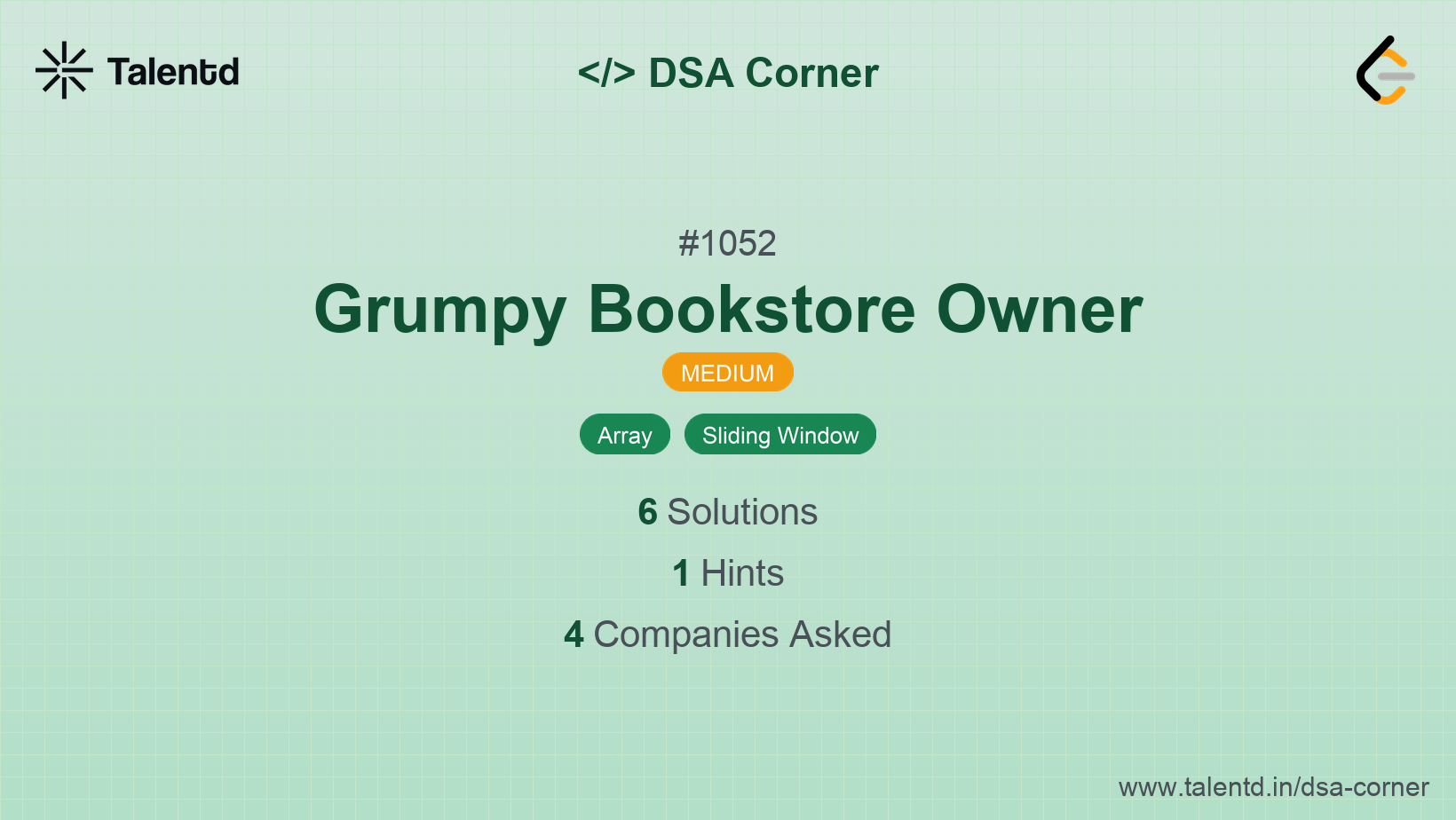 Problem visualization for Grumpy Bookstore Owner - A Medium level DSA problem