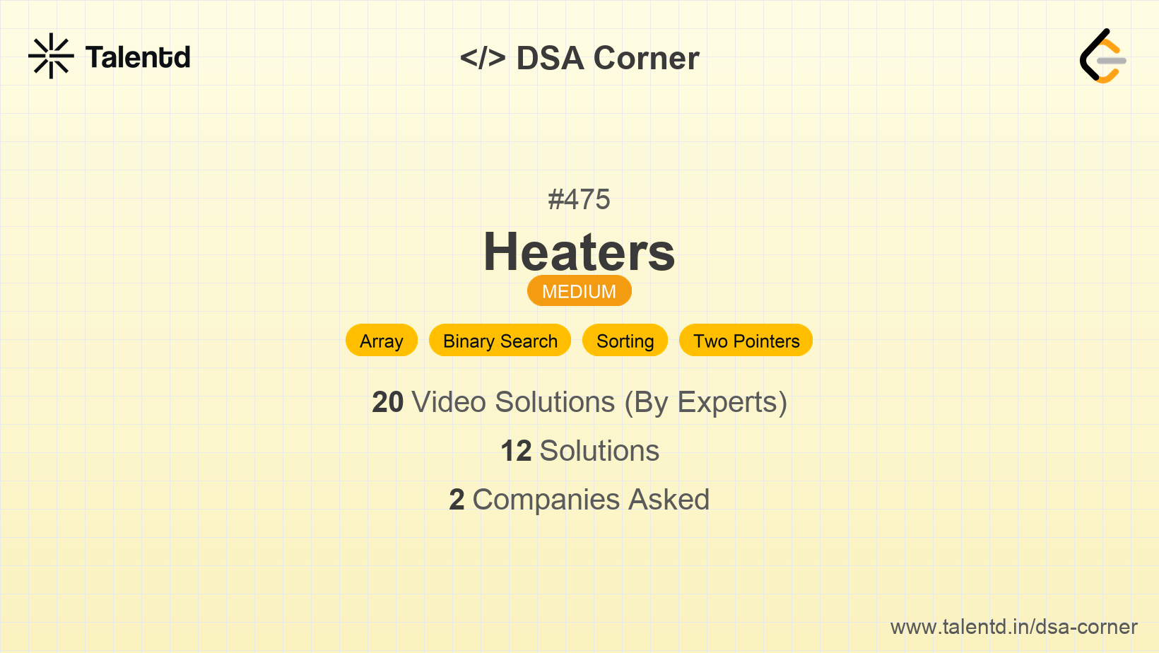 Problem visualization for Heaters - A Medium level DSA problem