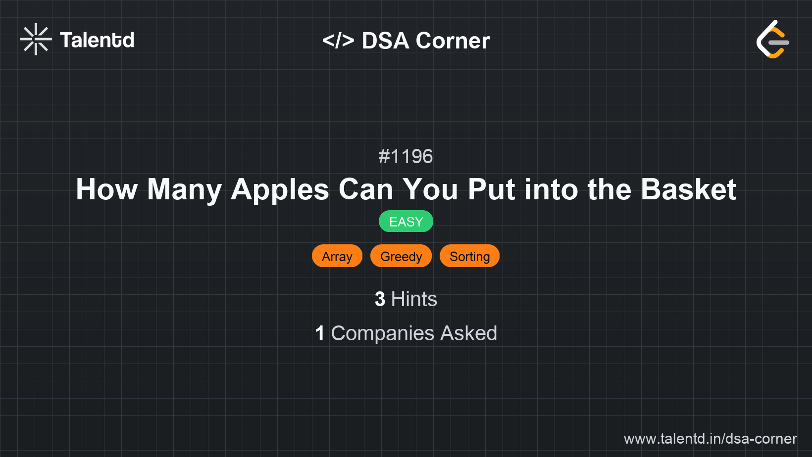 Problem visualization for How Many Apples Can You Put into the Basket - A Easy level DSA problem