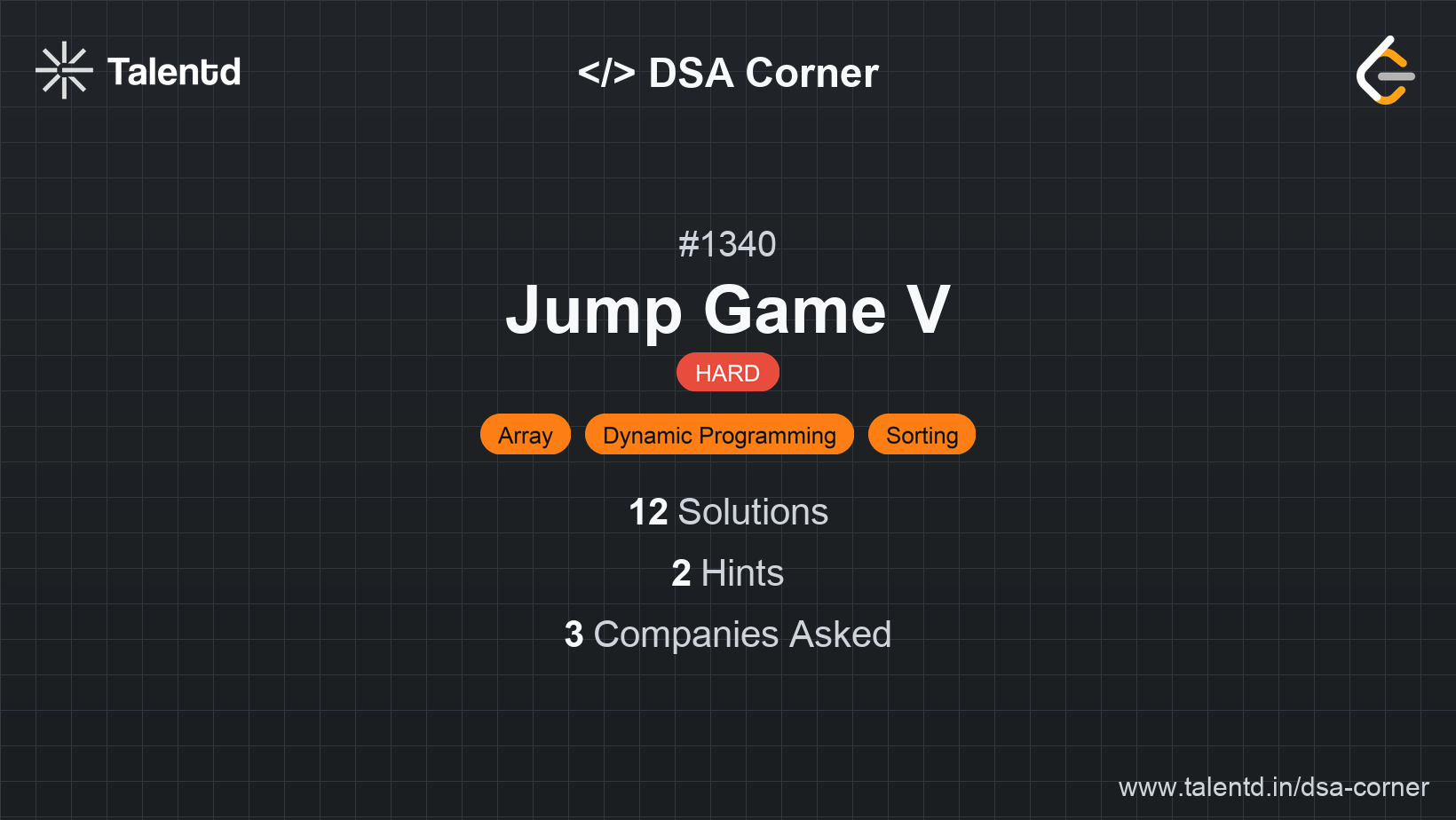 Problem visualization for Jump Game V - A Hard level DSA problem