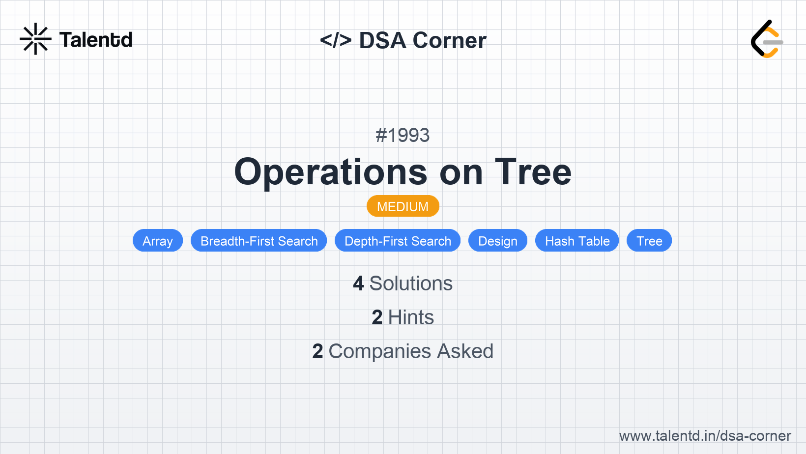 Problem visualization for Operations on Tree - A Medium level DSA problem