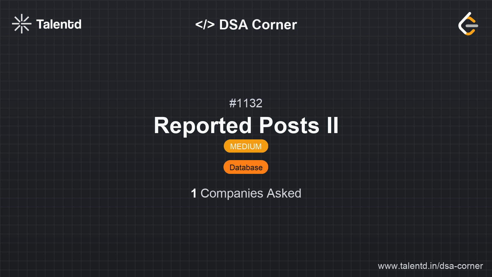 Problem visualization for Reported Posts II - A Medium level DSA problem
