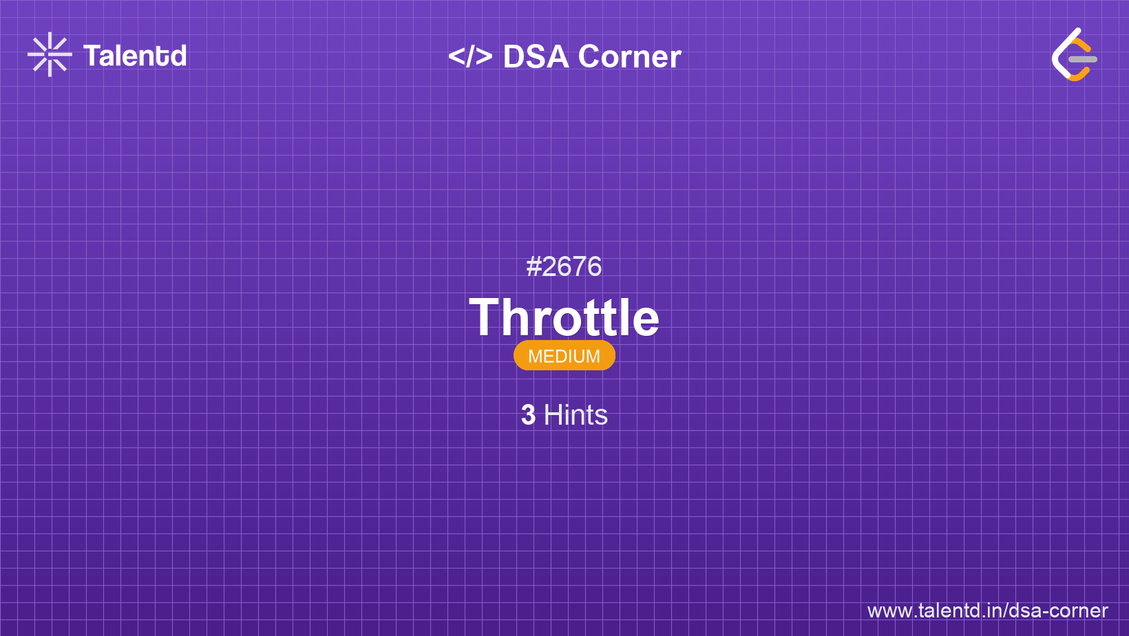 Problem visualization for Throttle - A Medium level DSA problem