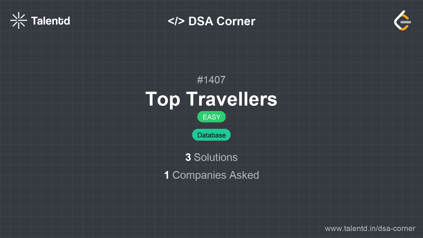 Problem visualization for Top Travellers - A Easy level DSA problem