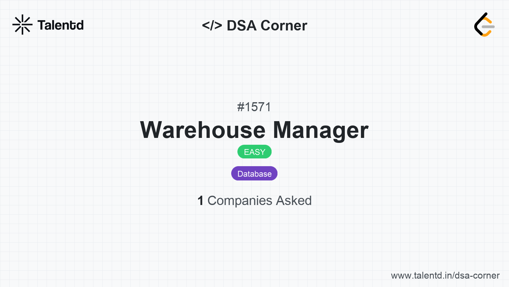 Problem visualization for Warehouse Manager - A Easy level DSA problem